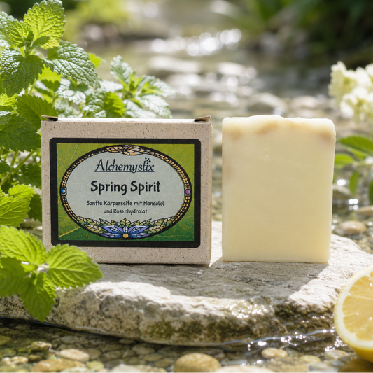 Spring Spirit - Sanfte Körperseife mit Mandelöl und Rosenhydrolat