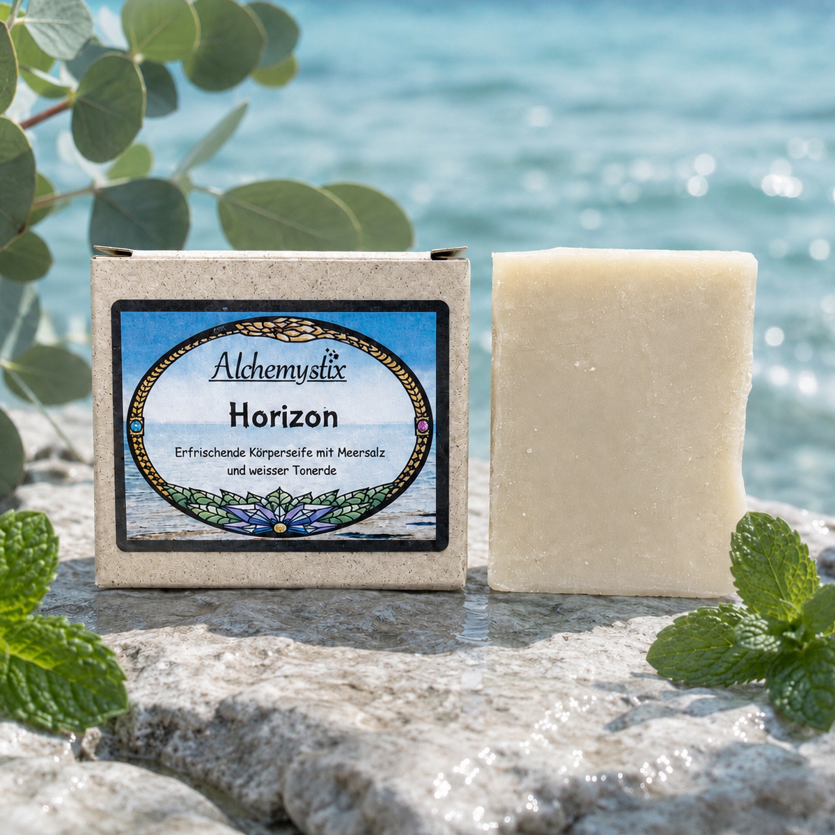 Horizon - Erfrischende Körperseife mit Meersalz und weisser Tonerde